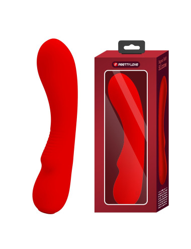 PRETTY LOVE Matt Red Wibrator Punkt G z 12 funkcji wibracji i pamięcią