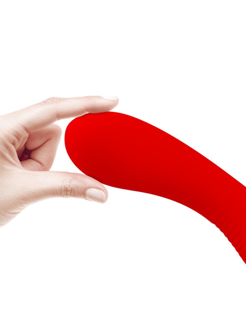 PRETTY LOVE Matt Red Wibrator Punkt G z 12 funkcji wibracji i pamięcią
