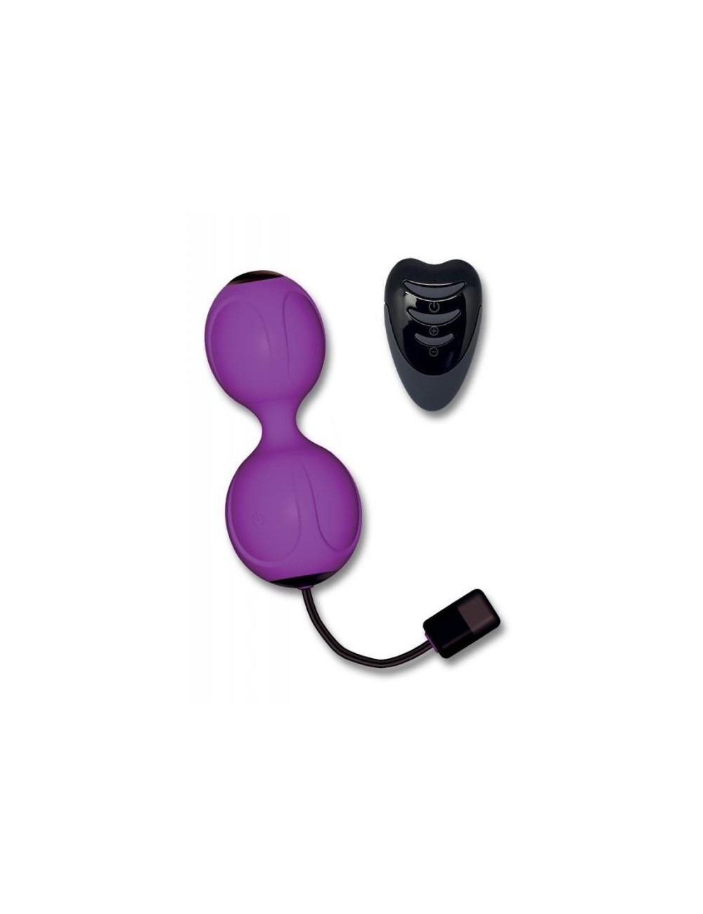 Kulki-Kegel Vibe Purple – Zabawki z wibracją, trening pochwy, masaż, pilot bezprzewodowy