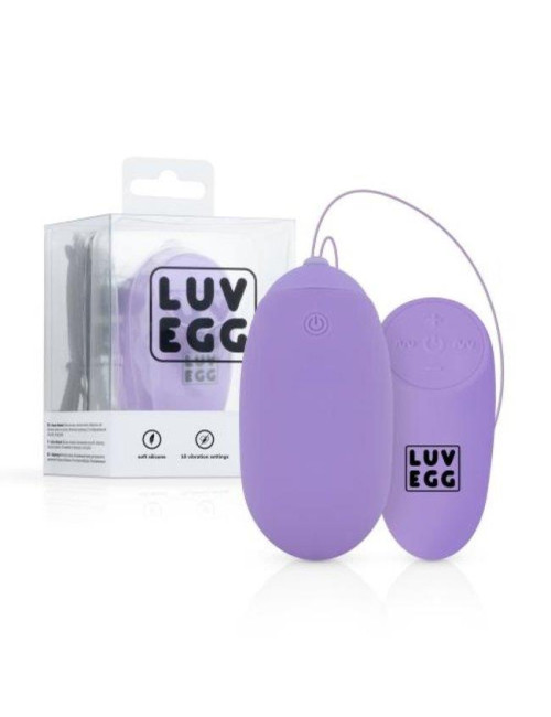 Luv Egg XL Purple - Wibrujące Jajko Erotyczne - Zabawki Dla Dorosłych