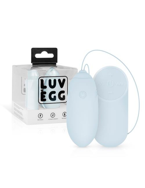 LUV EGG Blue - Bezprzewodowe wibrujące jajko dla par, zabawki silikonowe, wodoodporne