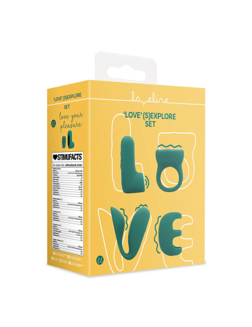 LOVE' (S)explore Set - Zestaw Zabawek dla Par, Green Crystal