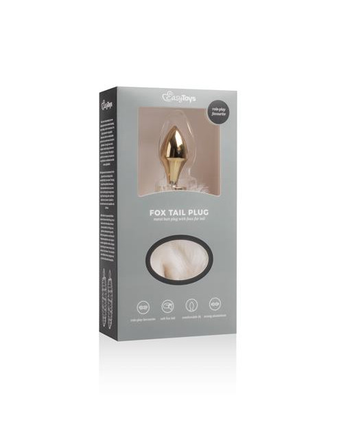 EasyToys Plug Analny z Lisim Ogonem - Biżuteria Analna