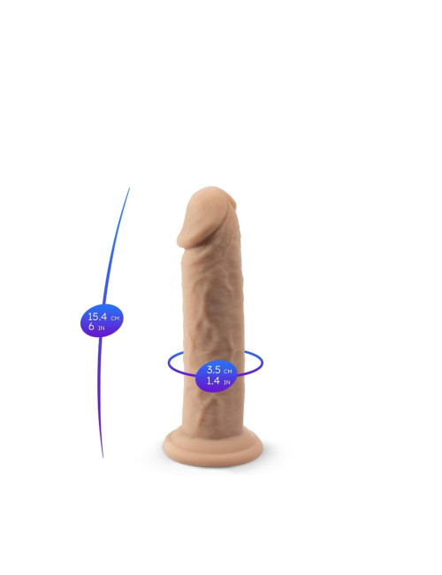 Silexd Real Skin Model 2 6 cali - Realistyczne Dildo Carnation