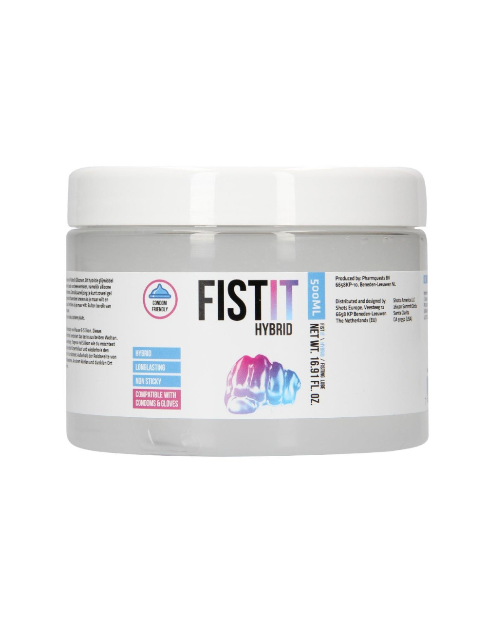 Fist It Hybrid 500 ml - żel Afrodyzjakowy do fisting, bezpieczny dla ciała