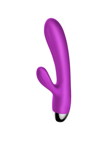 Wibrator-Silicone Vibrator and Pulsator Purple USB 7+7 Function / Heating