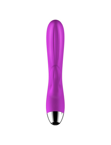 Wibrator-Silicone Vibrator and Pulsator Purple USB 7+7 Function / Heating