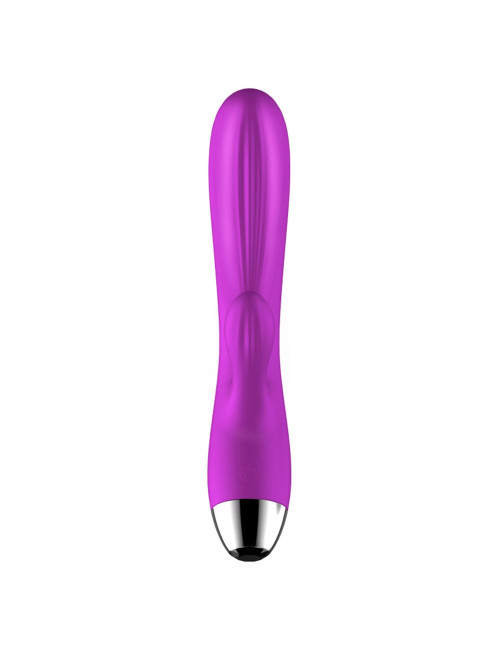 Wibrator Silikonowy Punkt G – Pulsator Purple, Grzanie, USB, 7+7 Trybów, Wodoodporny