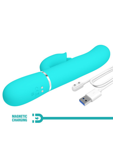 PRETTY LOVE - Gigi light blue, 7 thumping functions 7 licking modes