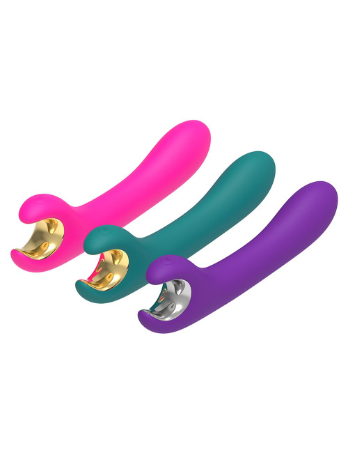 Mermaid Purple Wibrator silikonowy dla par IPX7 Zabawka erotyczna 9 trybów