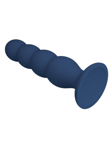 Mr. Play Metal & Liquid Silicone Anal Plug with 4 Metal Balls