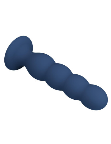 Mr. Play Metal & Liquid Silicone Anal Plug with 4 Metal Balls