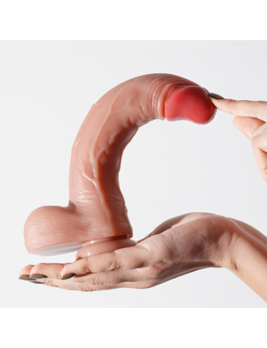 CRUSHIOUS INVIKTUS 9 LIQUID SILICONE DILDO FLESH