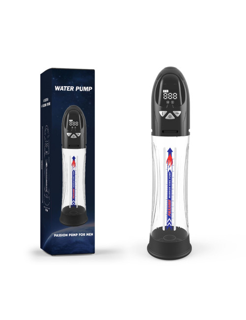 PASSION PUMP Pompka wodoodporna LCD, premium rechargeable, automatyczna dla mężczyzn