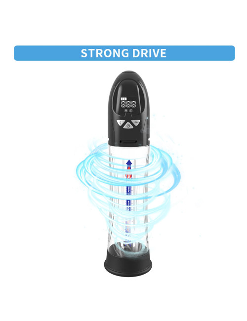 PASSION PUMP Pompka wodoodporna LCD, premium rechargeable, automatyczna dla mężczyzn