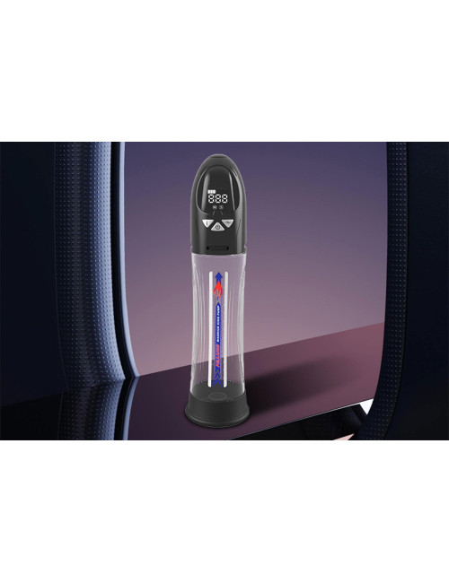 PASSION PUMP Pompka wodoodporna LCD, premium rechargeable, automatyczna dla mężczyzn