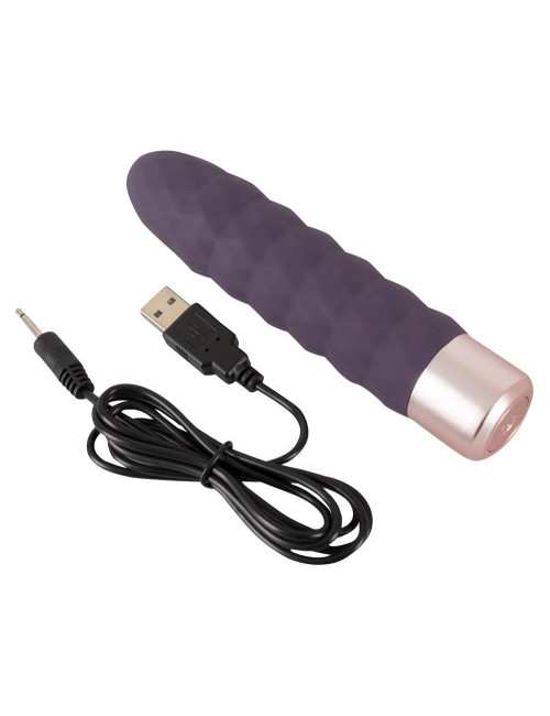Elegant Vibrator Diamond Vibe - Klasyczny wibrator silikonowy, zabawki erotyczne