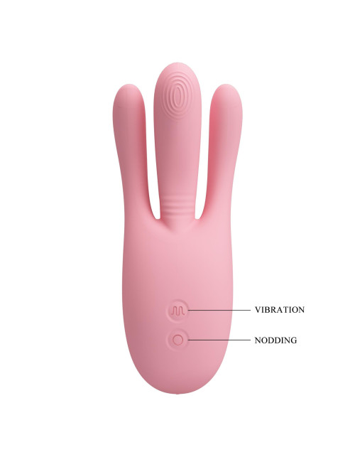 Diego - Wibrator podwójnej stymulacji: 10 funkcji wibracji, 5 trybów kiwania | Zabawki, Wibratory, Stymulatory