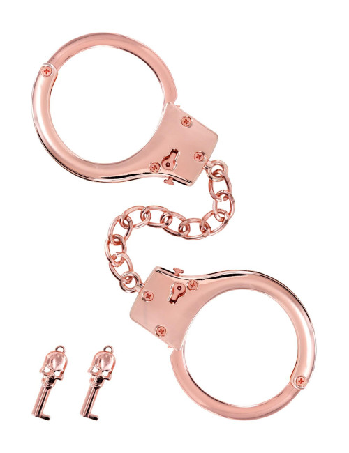 Menottes pour poignets en métal or rose