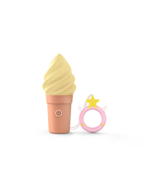 CANDICE VANILLA POP – Wibrator silikonowy, 10 trybów, wodoodporny, incognito | Zabawki erotyczne, stymulatory
