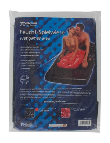 BDSM-Wet games area, bed sheet,180 x 260 cm, black