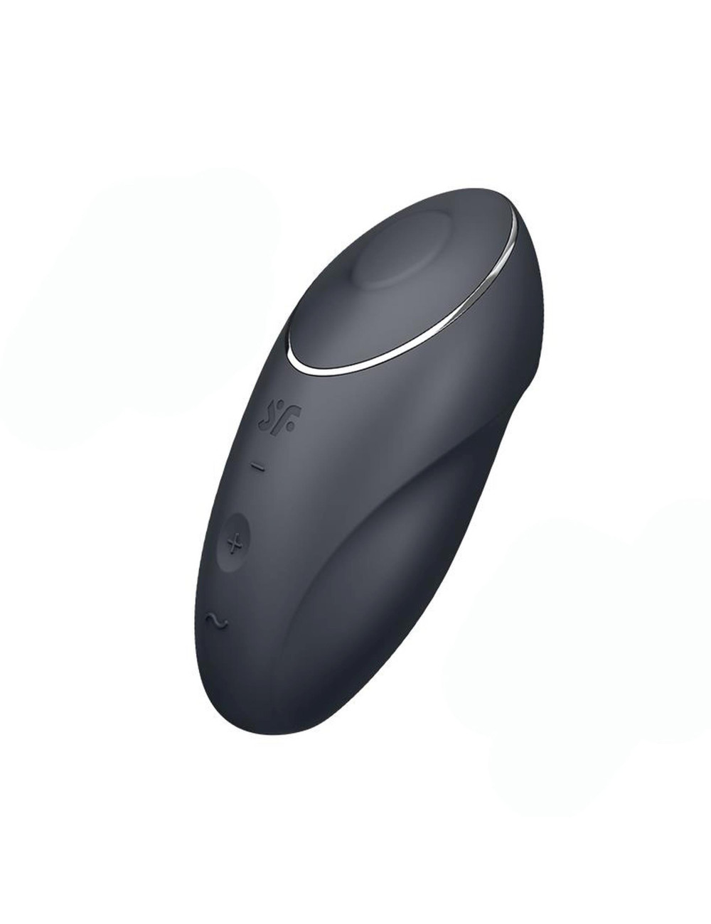 Tap & Climax 1 grey - Wibrator nakładany z funkcją stukania, silikon IPX7