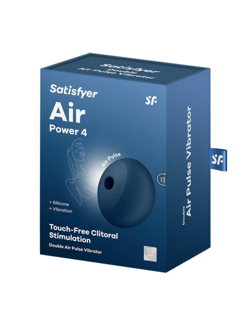 Air Power 4 – Wibrator z falami ciśnienia i wibracjami, IPX7, stymulator łechtaczki