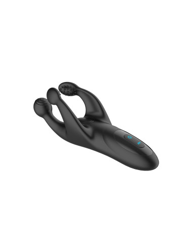 Tapping and vibrating penis stimulator