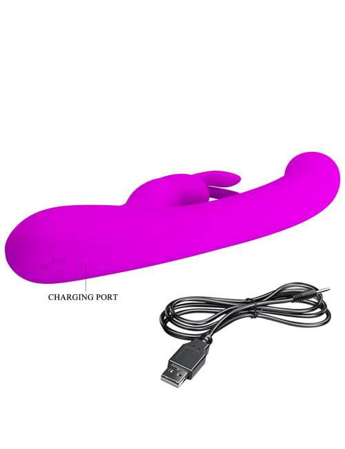 PRETTY LOVE Lamar Purple – Wibrator króliczek, 10 funkcji wibracji, 9 poziomów prędkości