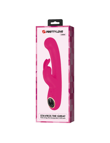 PRETTY LOVE - Lamar Pink, 10 vibration functions 9 speed levels