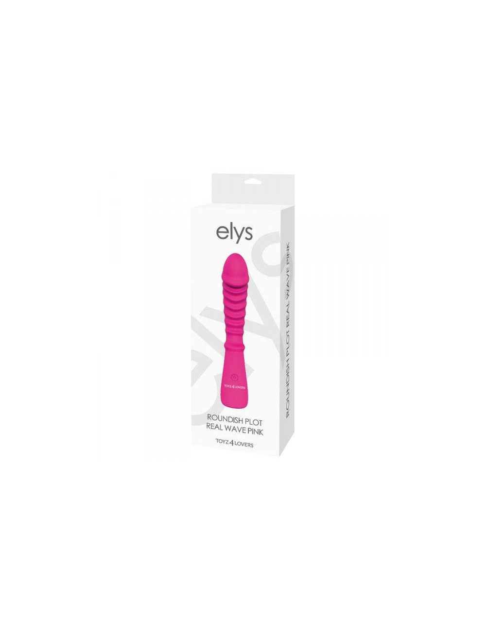 Wibrator-VIBRATORE DESIGN ELYS - ROUNDISH PLOT REAL WAVE PINK