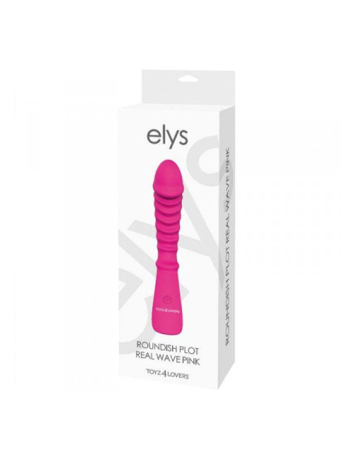 Wibrator-VIBRATORE DESIGN ELYS - ROUNDISH PLOT REAL WAVE PINK