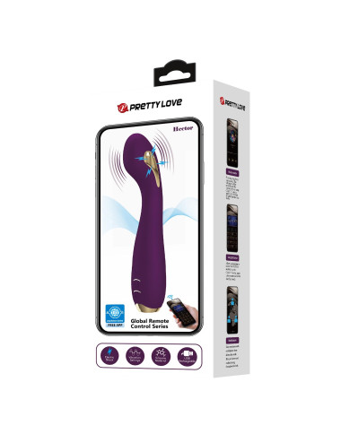 PRETTY LOVE - HECTOR, 12 vibration functions 5 electric shock functions Mobile APP remote control