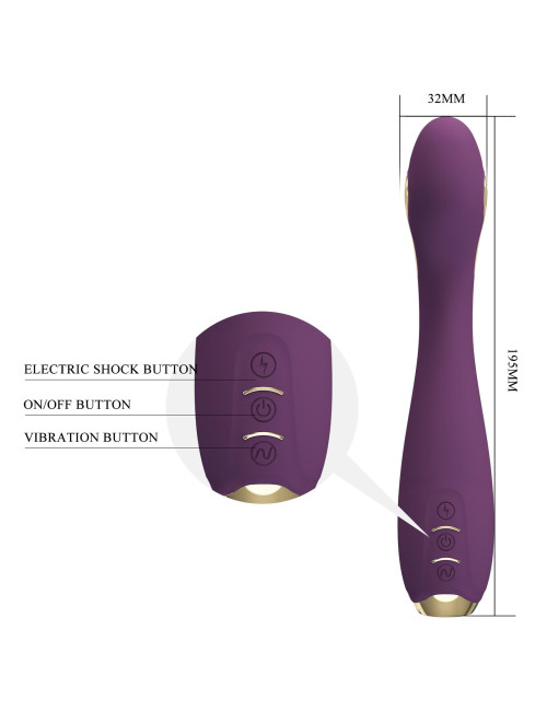 PRETTY LOVE - HECTOR, 12 vibration functions 5 electric shock functions Mobile APP remote control