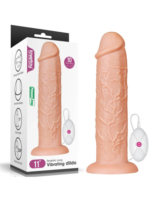 Lovetoy Dildo Realistyczne z Wibracją 28 cm
