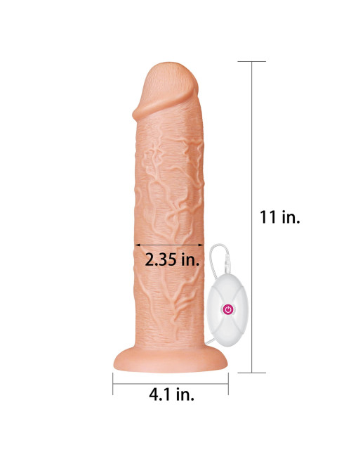 Lovetoy Dildo Realistyczne z Wibracją 28 cm