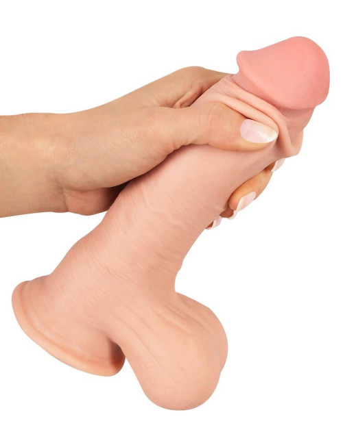 NS Dildo Realistyczne z ruchomą skórą 20 Zabawki erotyczne TPE 19,9 cm