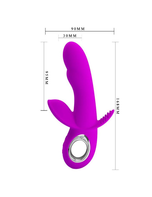 PRETTY LOVE Humphray USB - Wibrator Króliczek 35 funkcji, 7 wibracji, 5 prędkości, silikon medyczny, wodoodporny