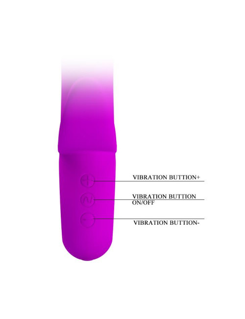 PRETTY LOVE Humphray USB - Wibrator Króliczek 35 funkcji, 7 wibracji, 5 prędkości, silikon medyczny, wodoodporny