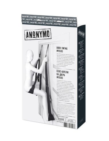 Anonymo Sex swing on the door , nylon, black