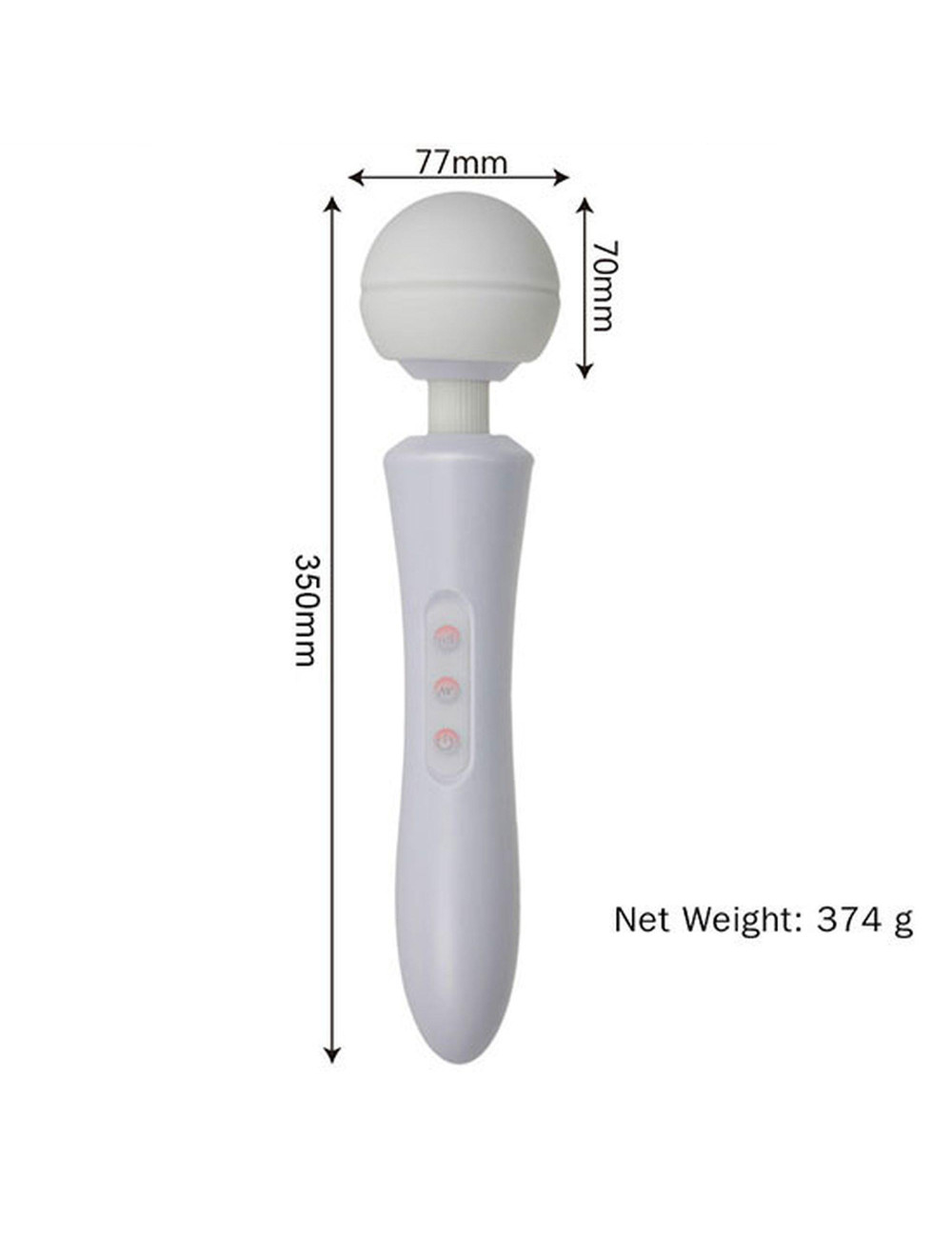 Stymulator-Massager Ultra Powerful USB Wand - Wibratory 20 Programów | Zabawki Masażery