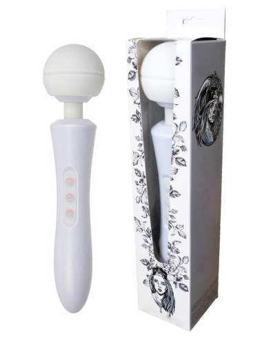 Stymulator-Massager Ultra Powerful -Big USB White 20 Function