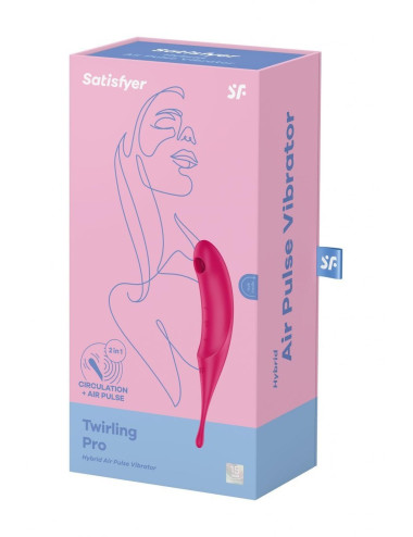 Twirling Pro Red - Wibrator i Stymulator Air-Pulse - Zabawki erotyczne