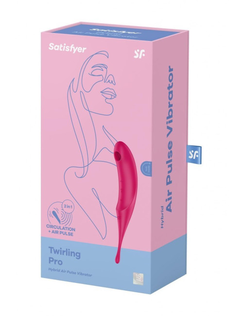 Twirling Pro Red - Wibrator i Stymulator Air-Pulse - Zabawki erotyczne