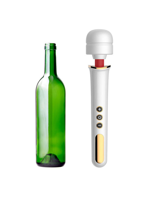 Stymulator-Massager Super Powerful USB White – Wibrator i Masażer, 10 Trybów Programów, 32 cm