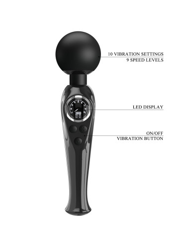 PRETTY LOVE - Skyler Black, 10 vibration functions 9 speed levels