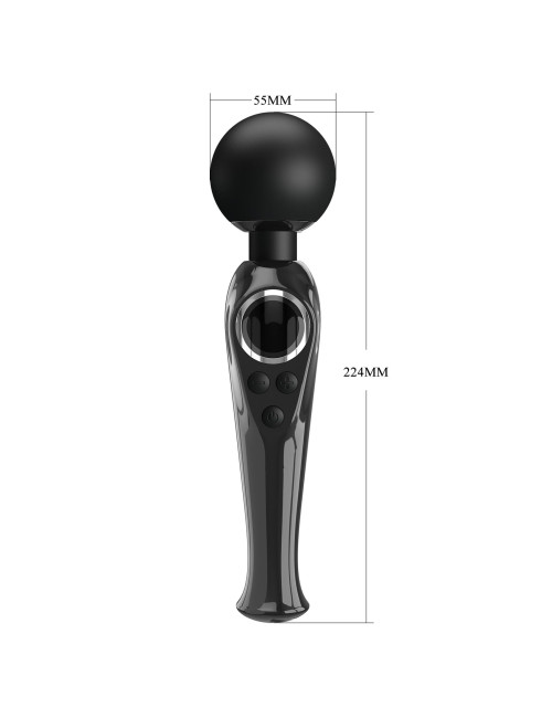 PRETTY LOVE Skyler Black Wibrator – 10 funkcji wibracji, 9 prędkości, masażer | Zabawki erotyczne