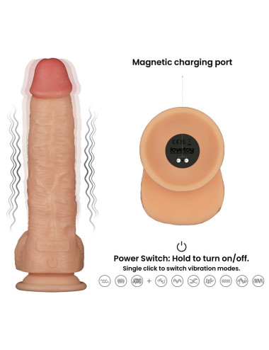 Lovetoy Power Basics Realistyczne Dildo z Wibracjami 9,5''