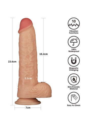 9.5'' Vibrating Power Basics Cock