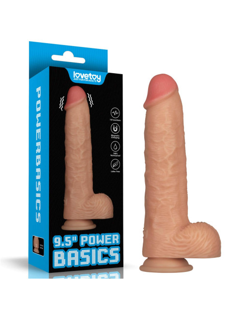 Lovetoy Power Basics Realistyczne Dildo z Wibracjami 9,5''